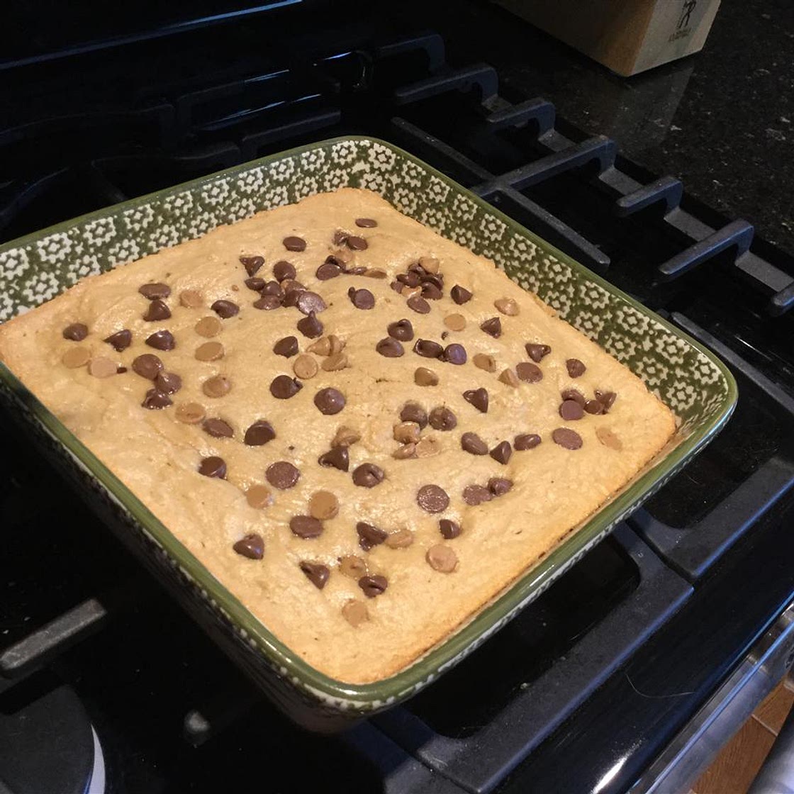 Chewy Peanut Butter Brownies