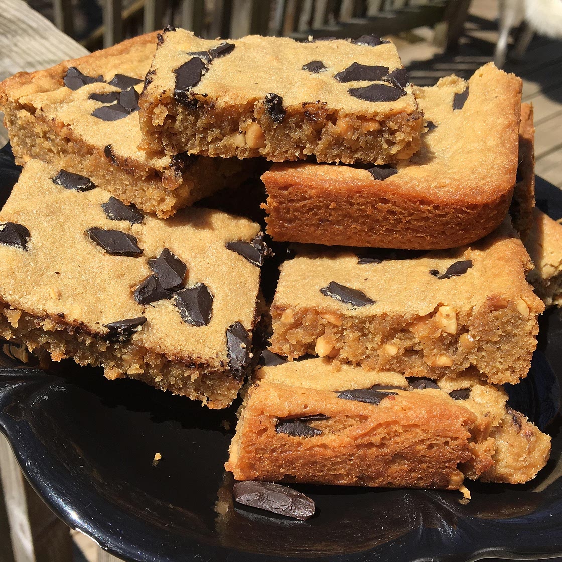 Chewy Peanut Butter Brownies