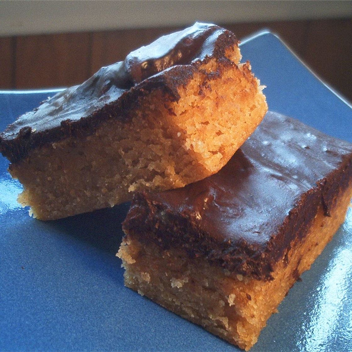 Chewy Peanut Butter Brownies