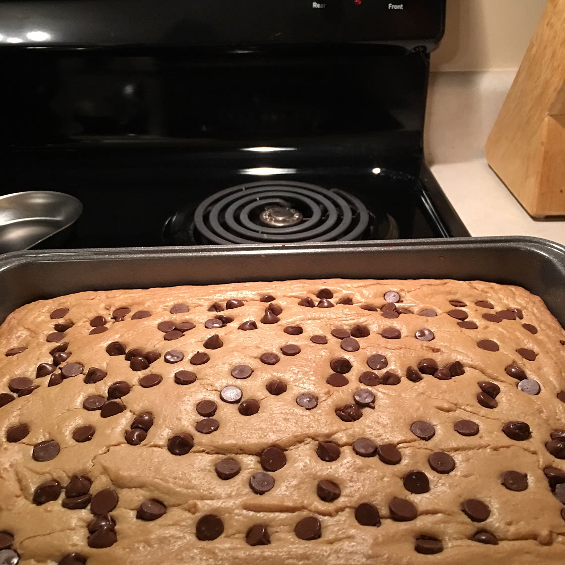Chewy Peanut Butter Brownies