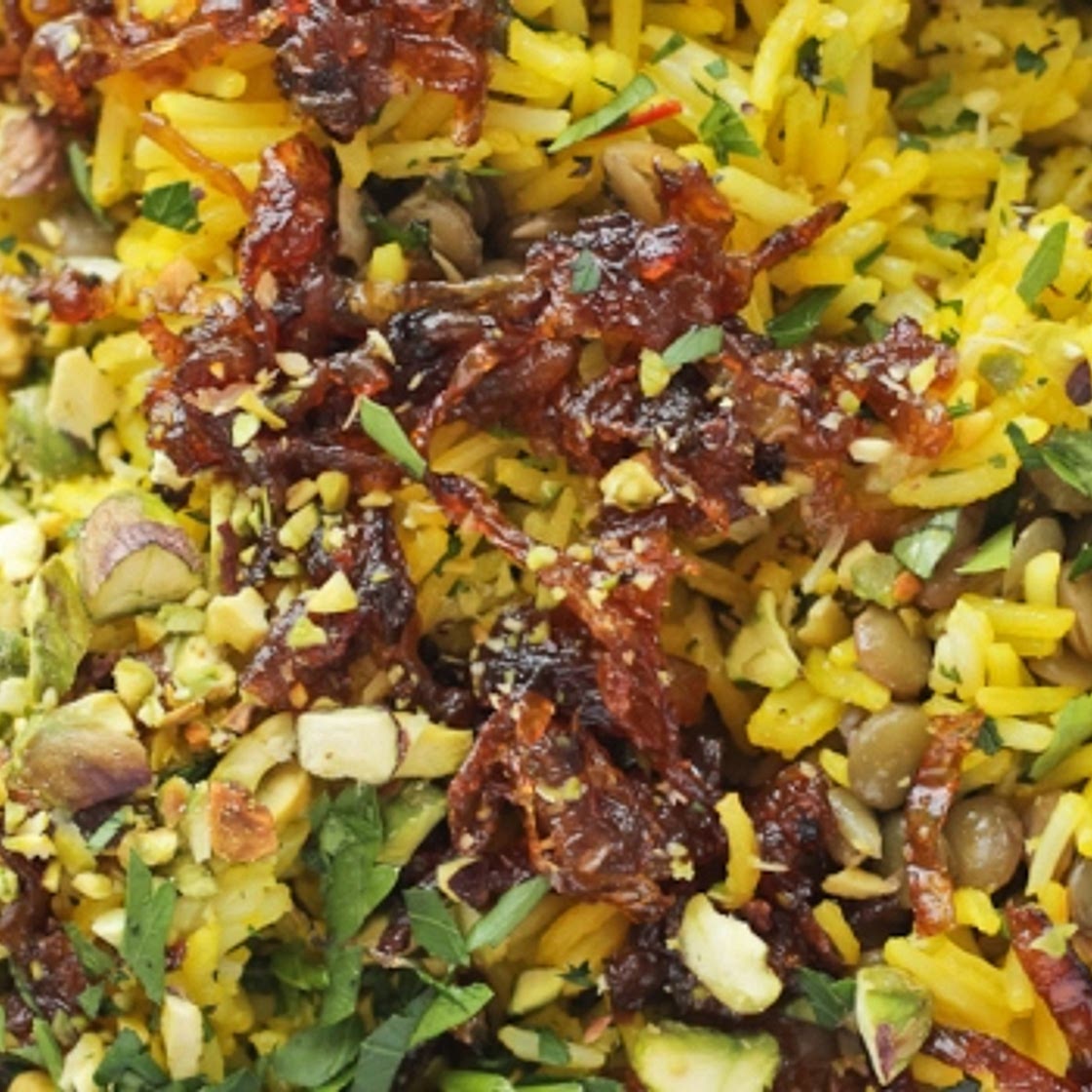 Moudardara: Lebanese Rice and Lentils