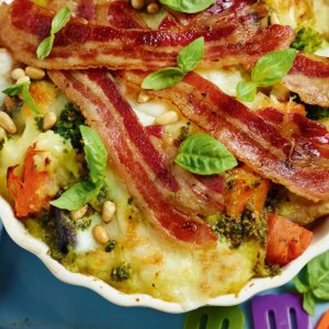 Cheesy mashed potato hash