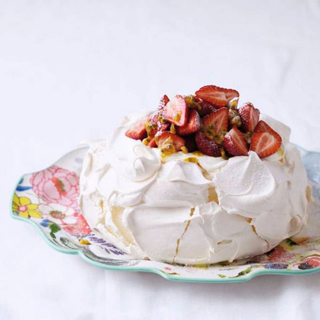 Strawberry and Passion Fruit Pavlova