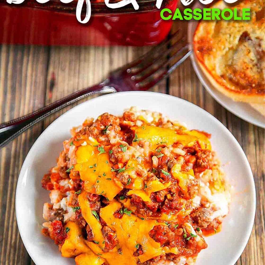 Sour Cream Beef and Rice Casserole