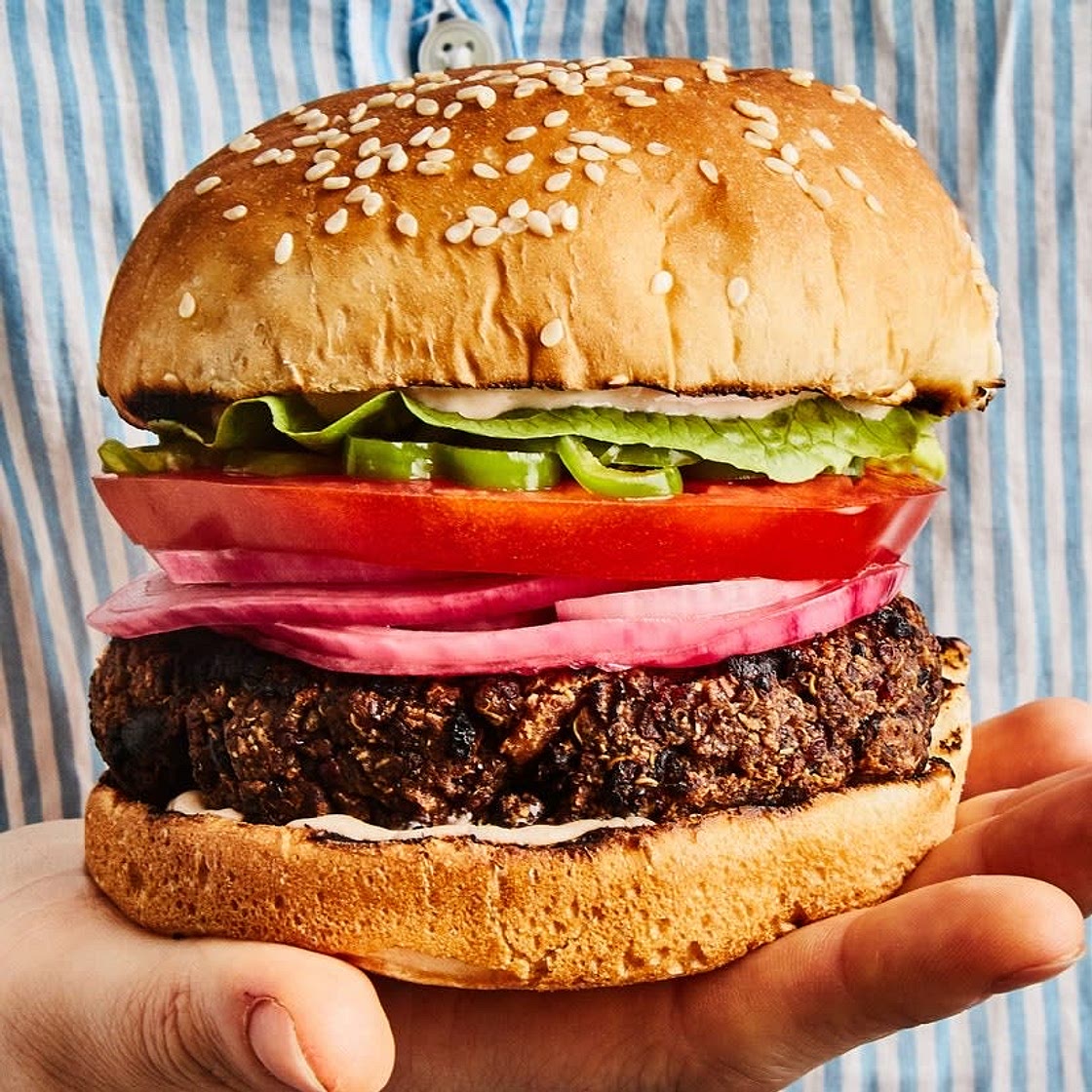 Easiest-Ever Grilled Veggie Burger 