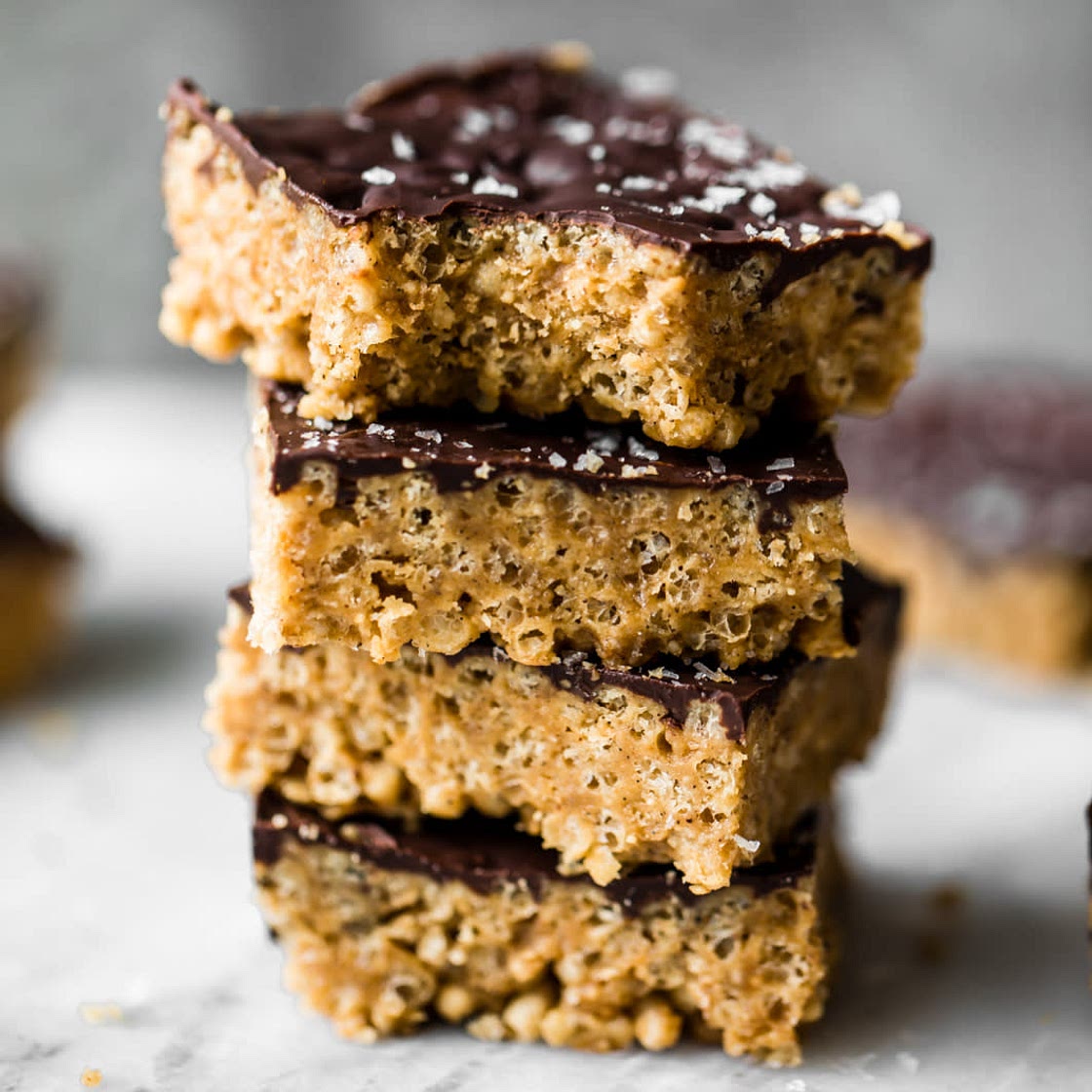 Vegan peanut butter Rice Krispie treats 