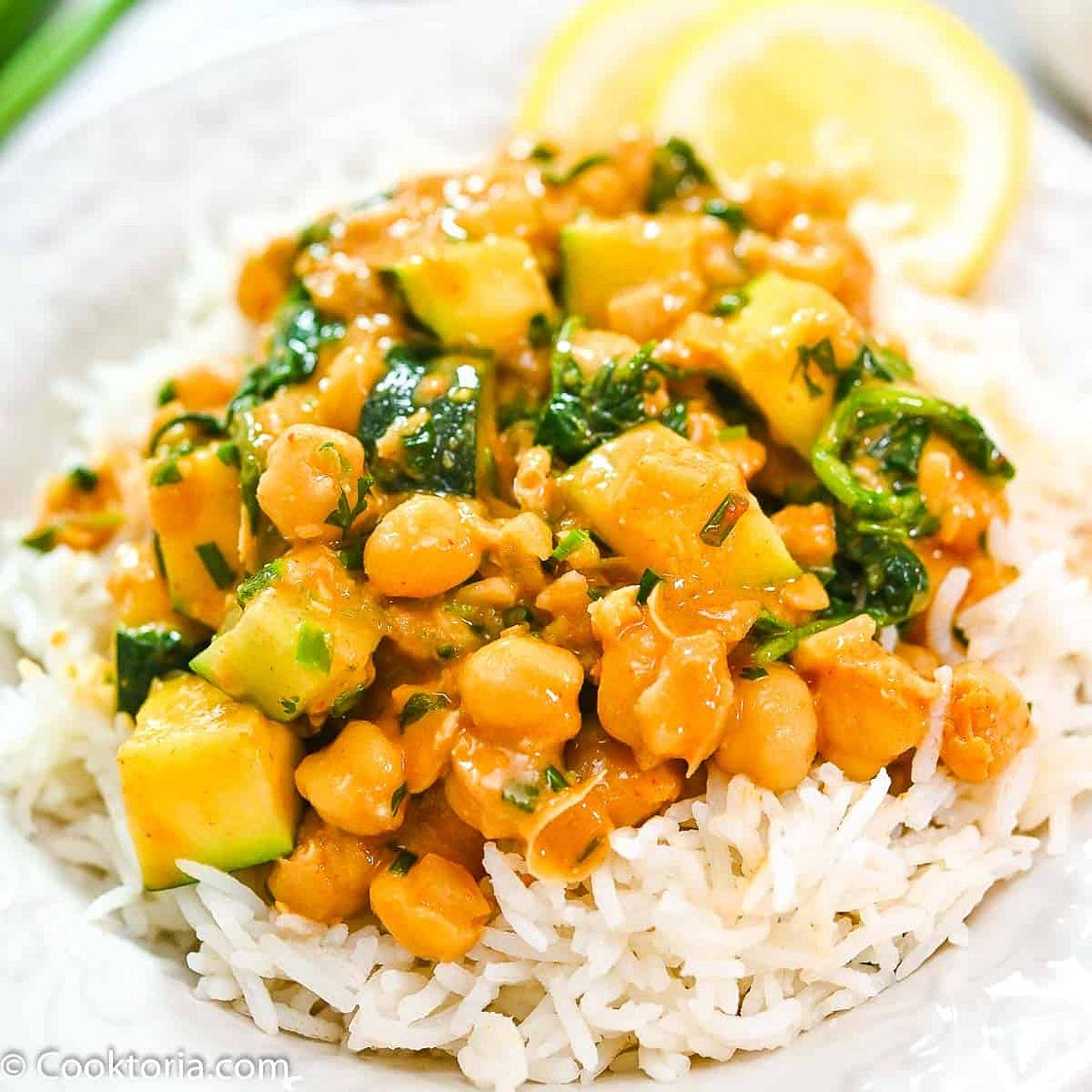 Easy Zucchini Chickpea Curry as edited by MRB