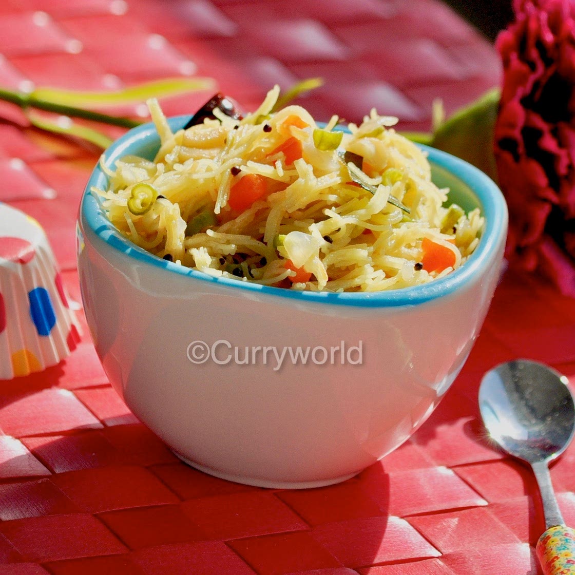 Semiya Uppumavu/Vermicelli Uppuma