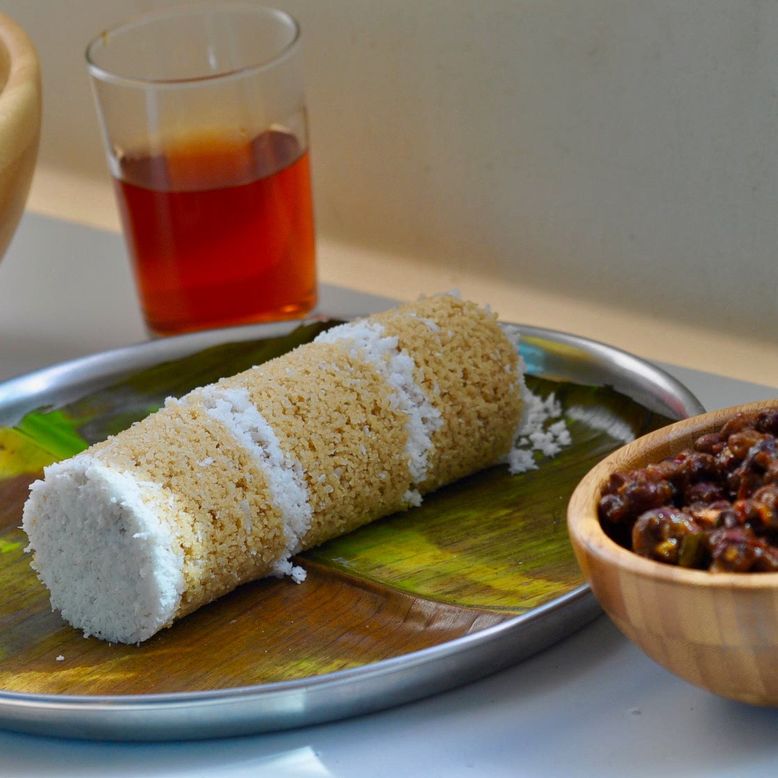 Nadan Gothambu Puttu(Whole Wheat Puttu)