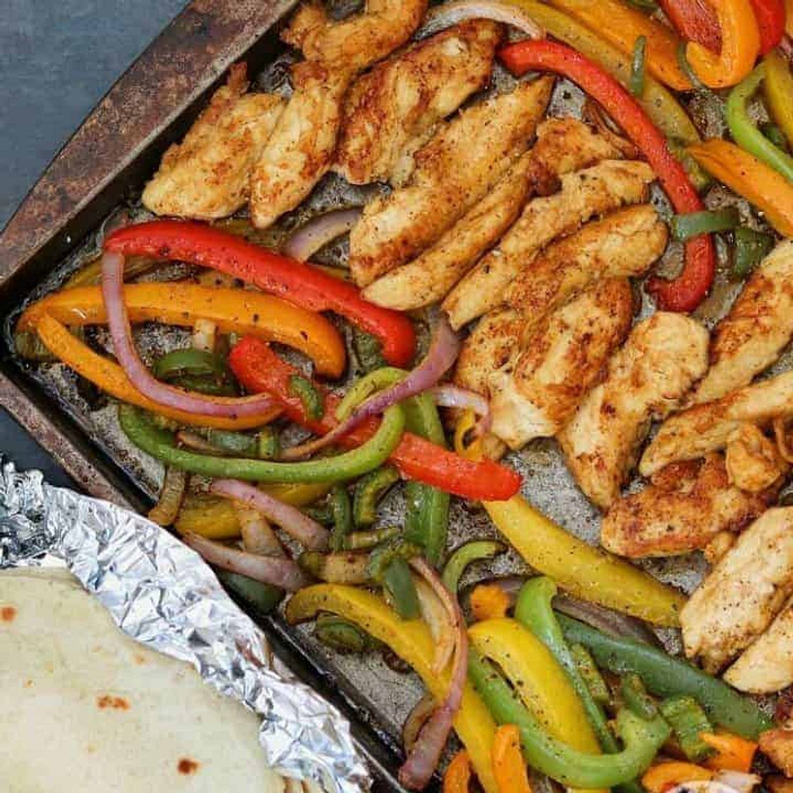 Sheet Pan Chicken Fajitas