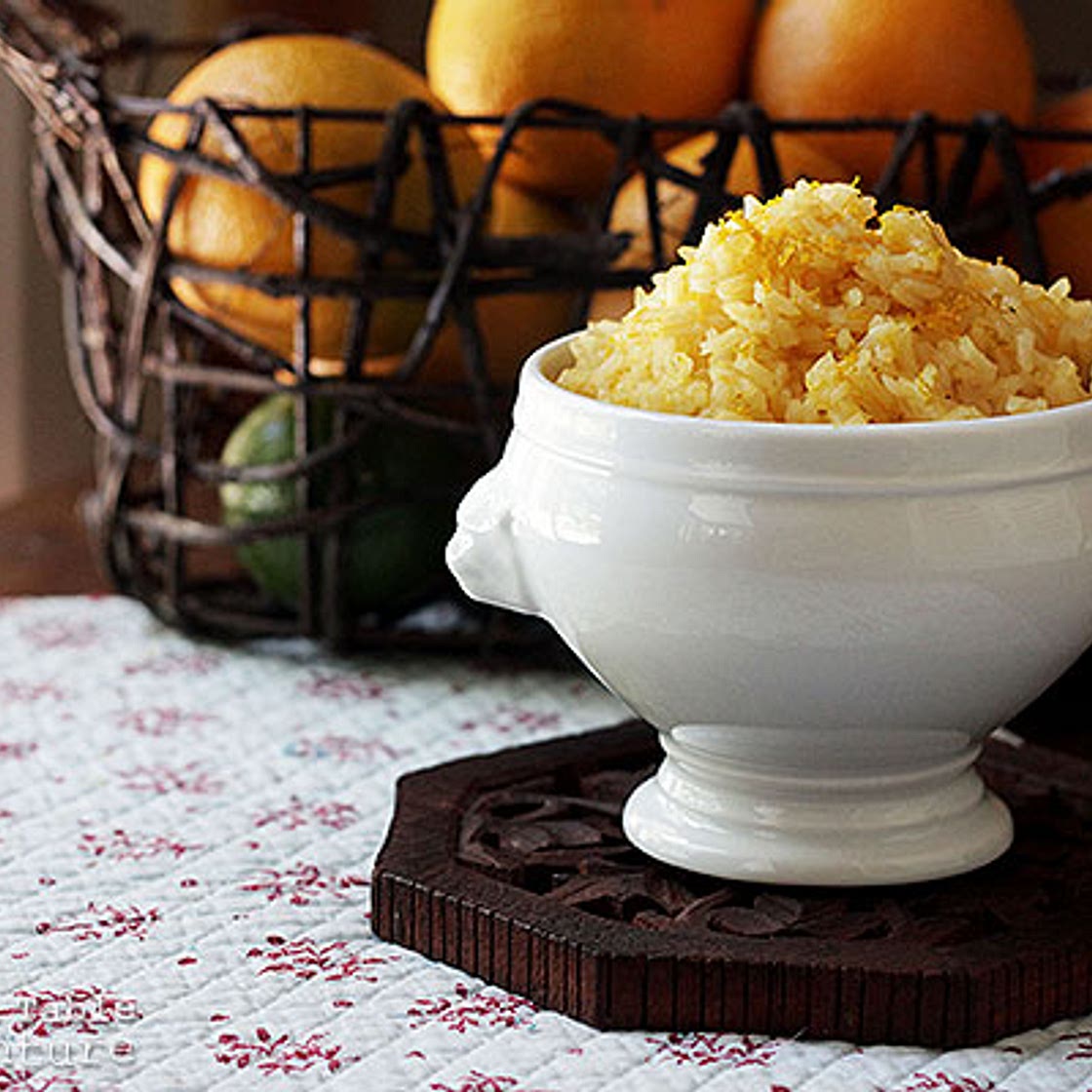 Caribbean-Style Orange Juice Rice