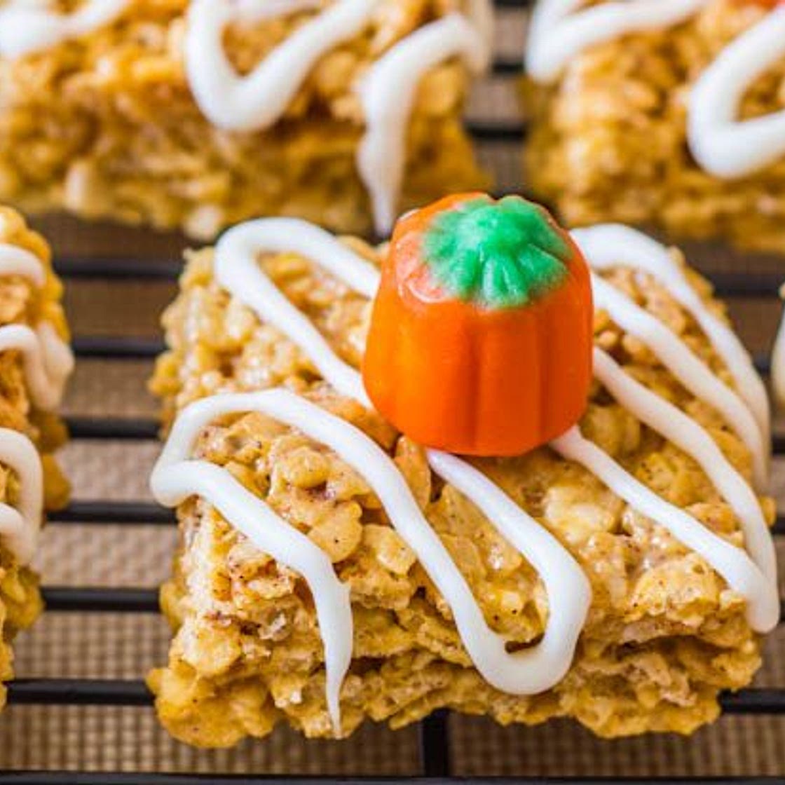 Pumpkin Pie Rice Krispie Treats