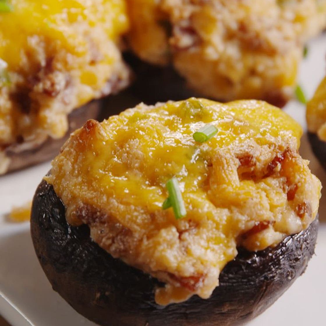 Jalapeño Popper Stuffed Mushrooms