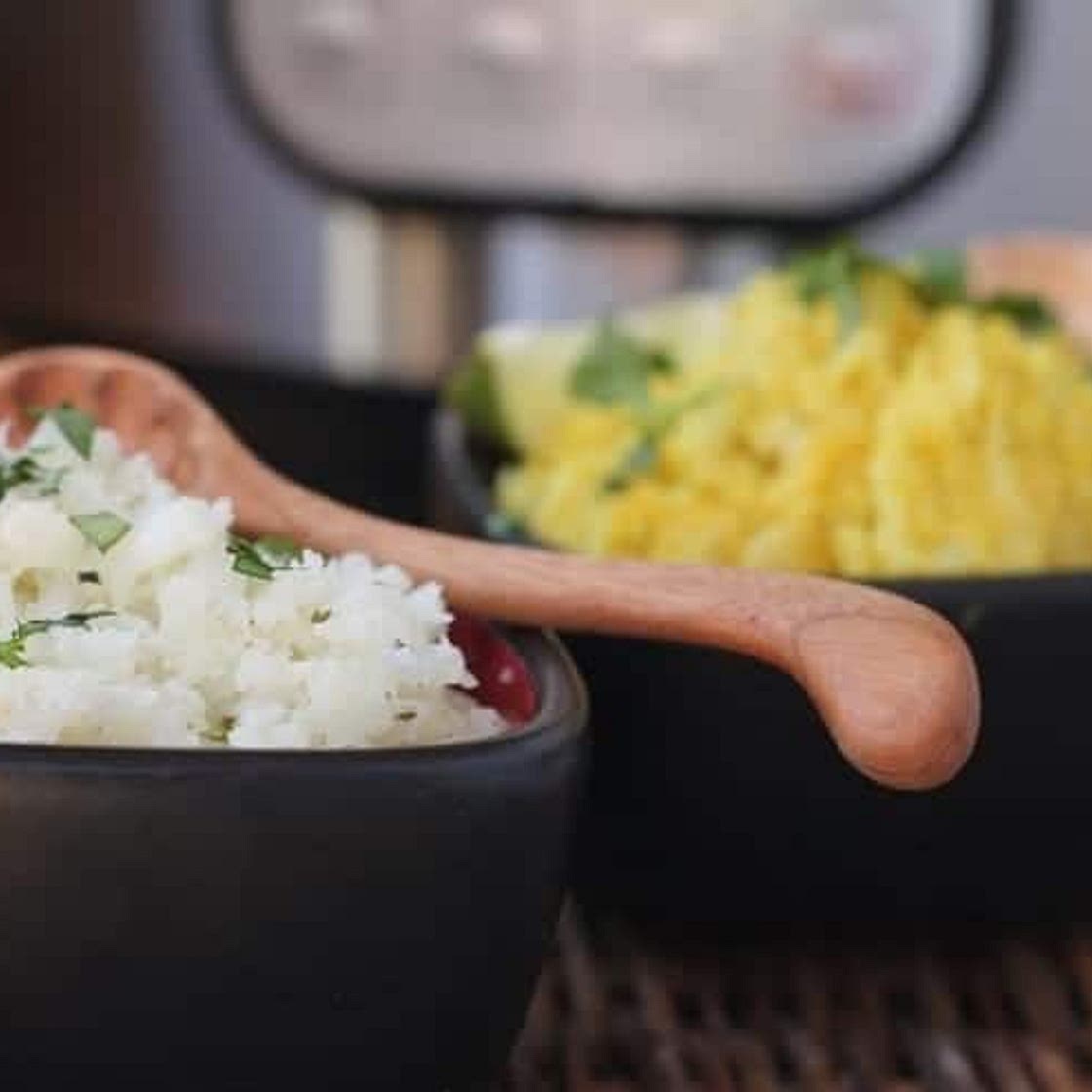 Cauli-Rice in the Instant Pot: Basic or Cilantro Lime Flavors