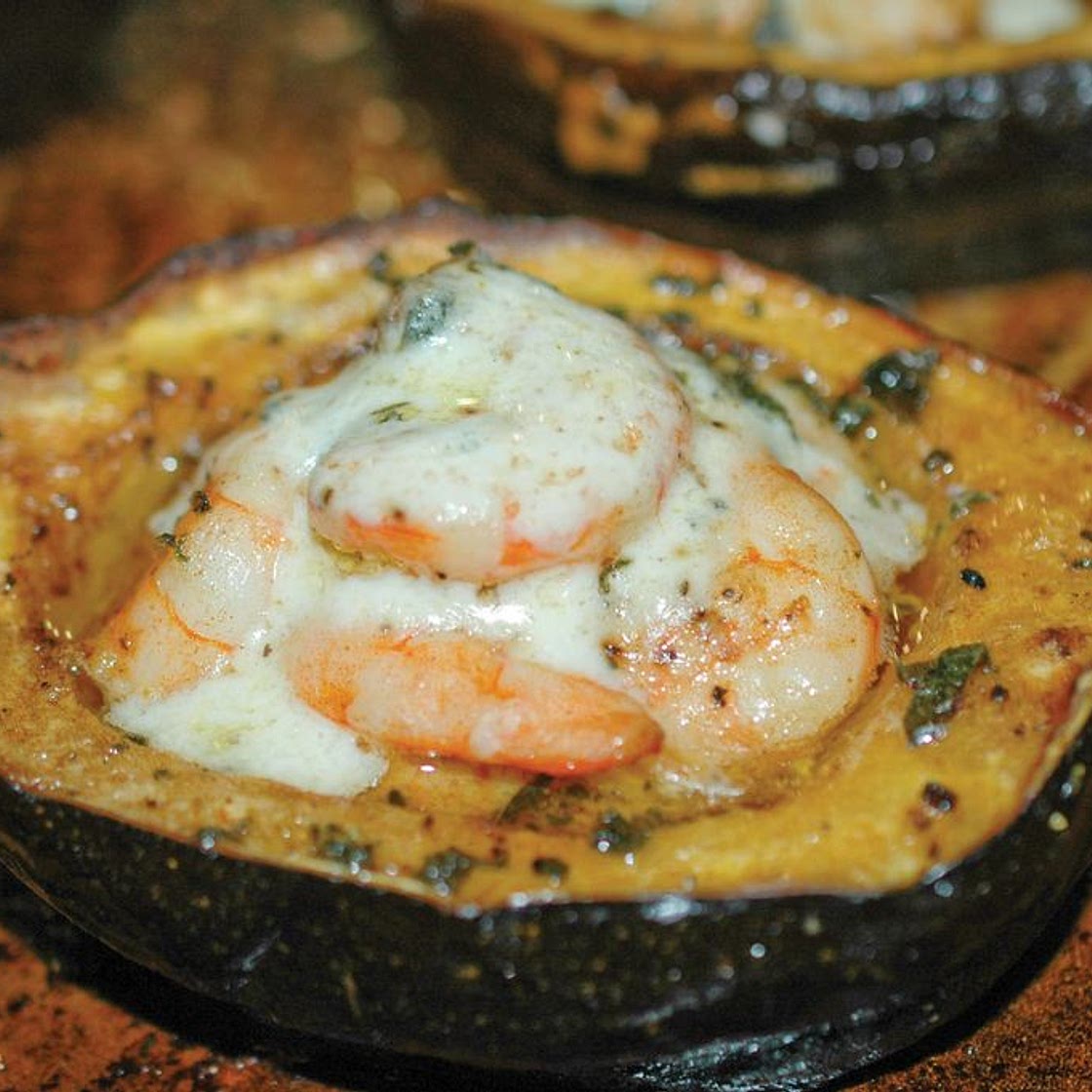 Shrimp-Stuffed Acorn Squash