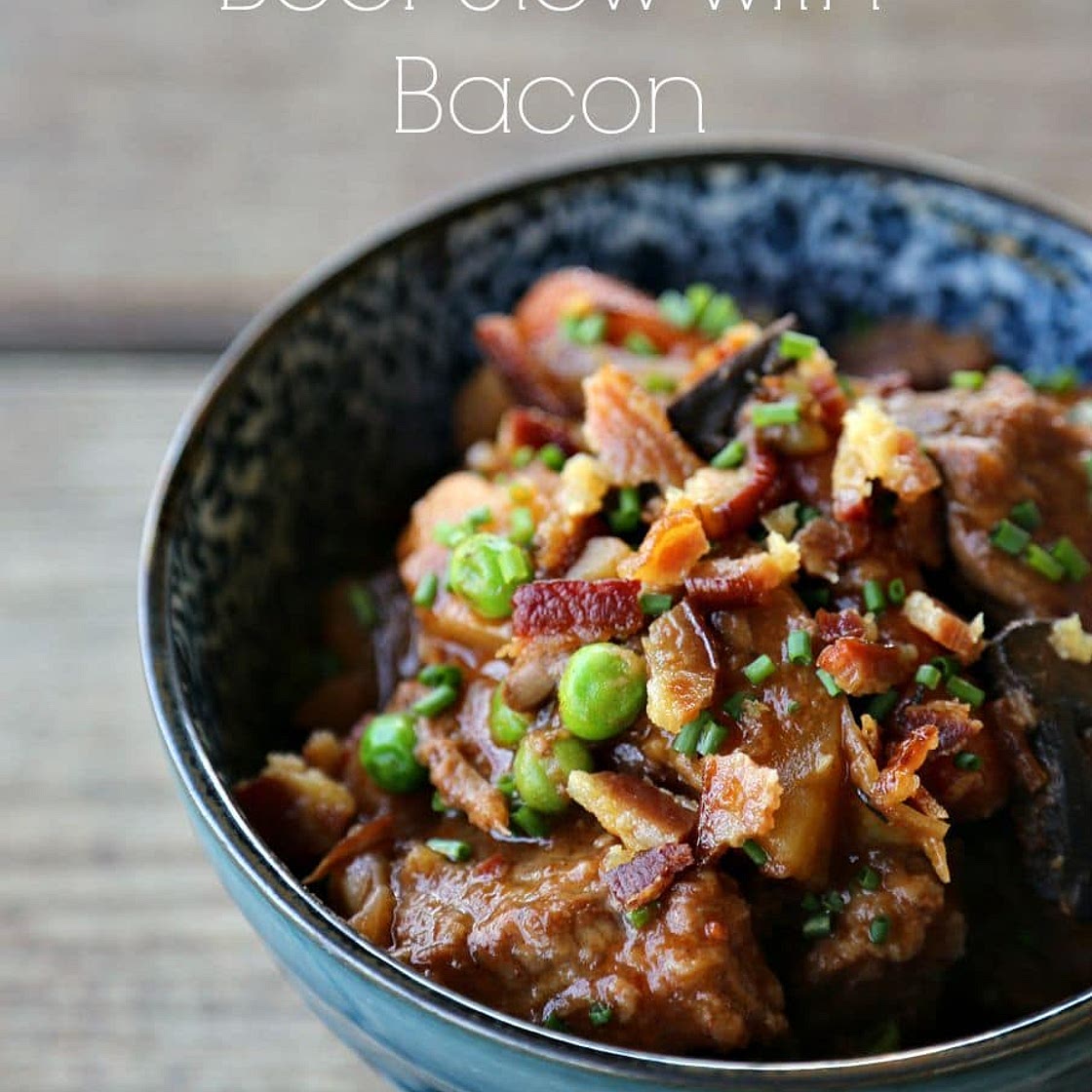 Slow Cooker Beef Stew with Bacon
