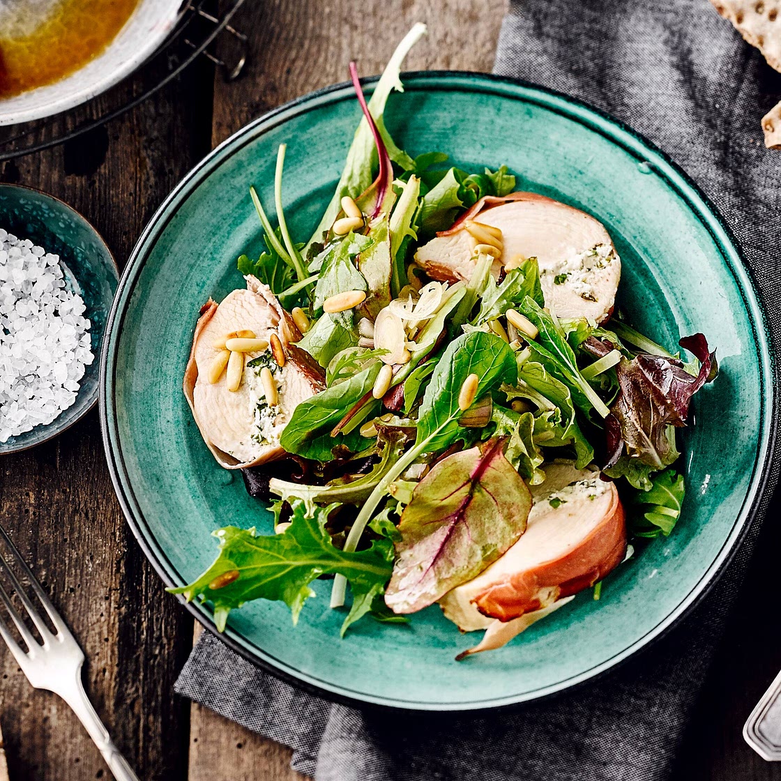 Salat mit Hähnchenbrust