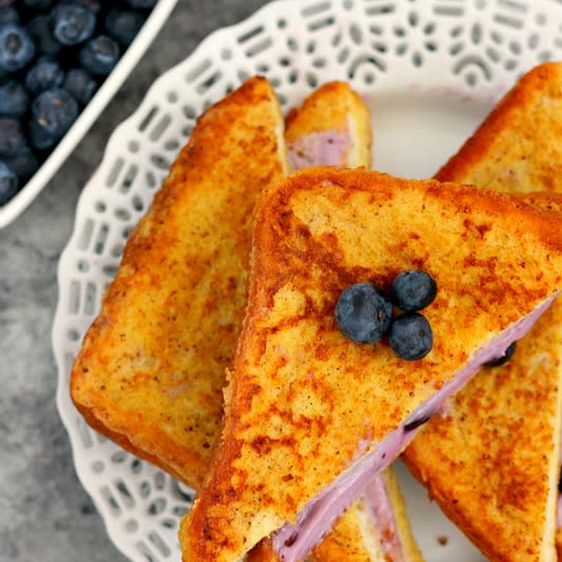 Blueberry Cheesecake Stuffed French Toast