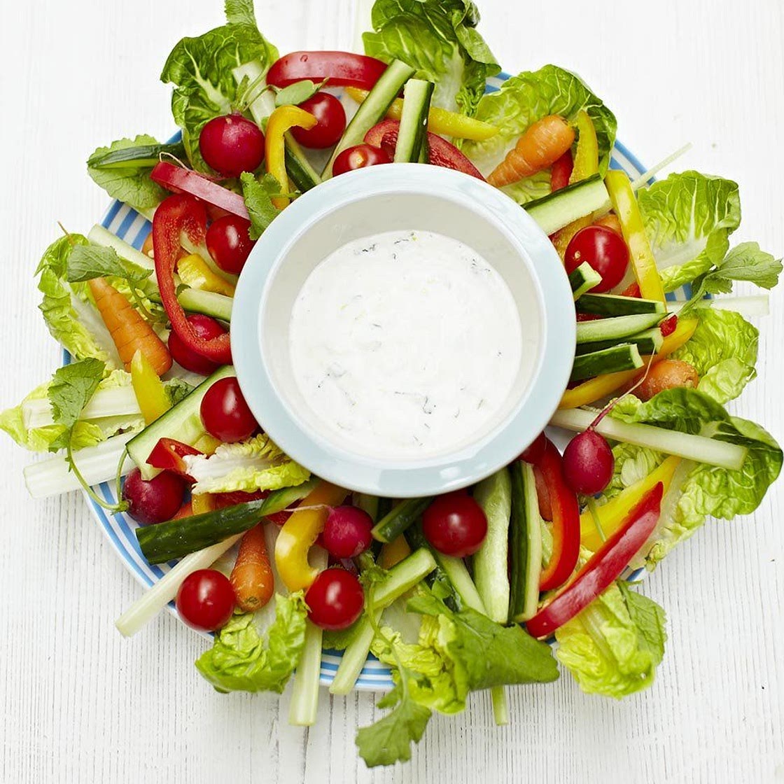 Minty yoghurt dip