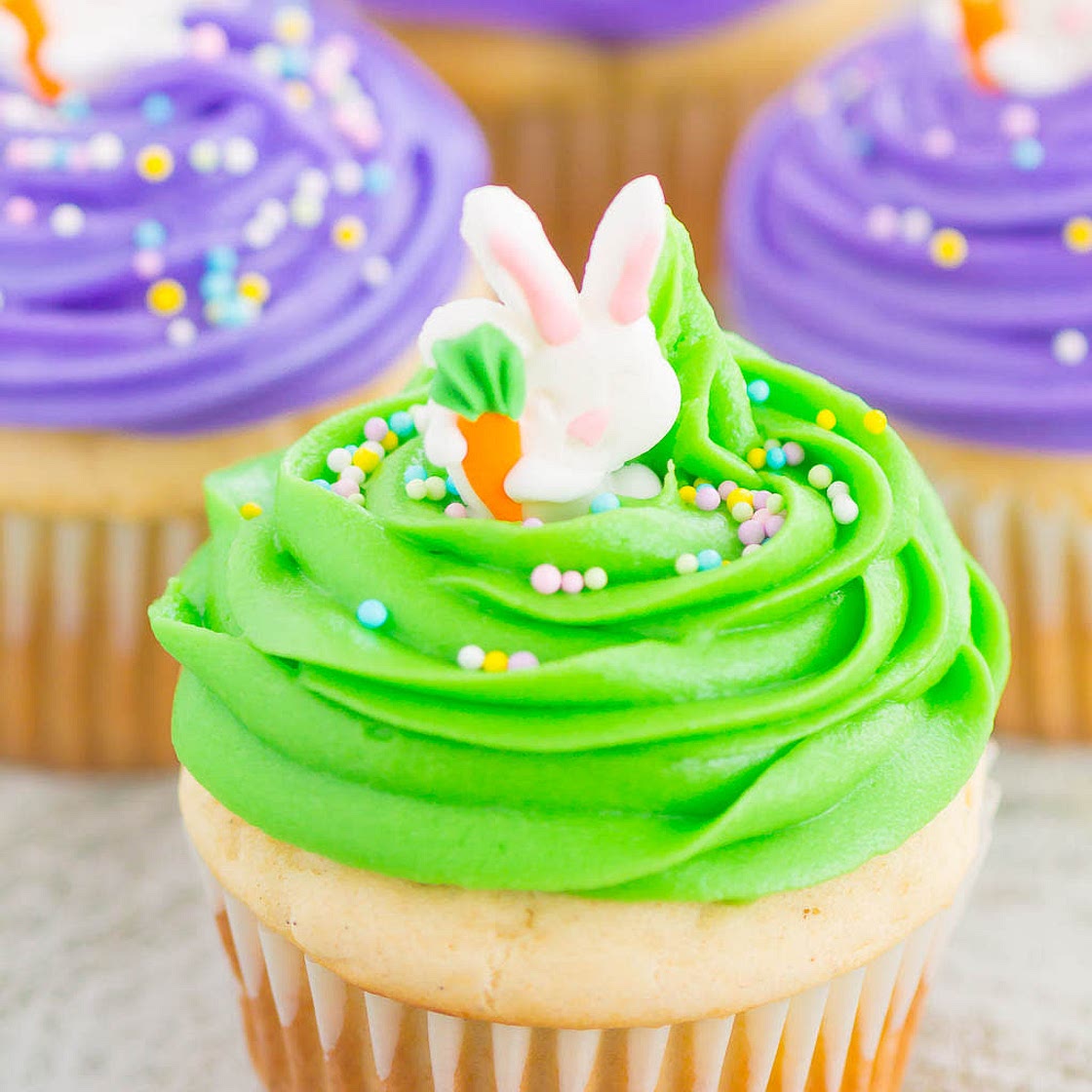 Easter Bunny Cupcakes