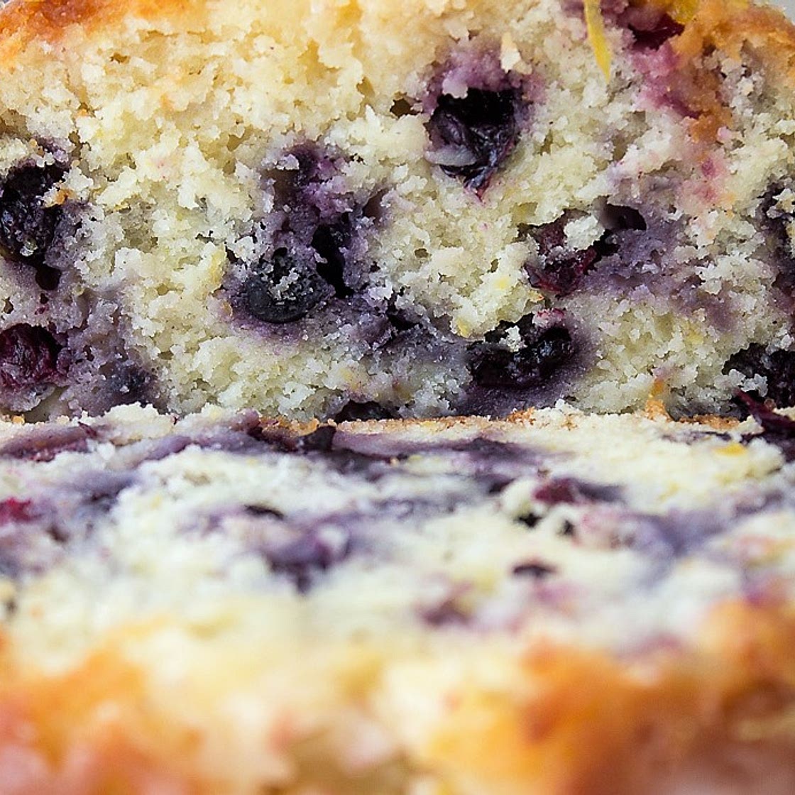 Moist Lemon Blueberry Loaf