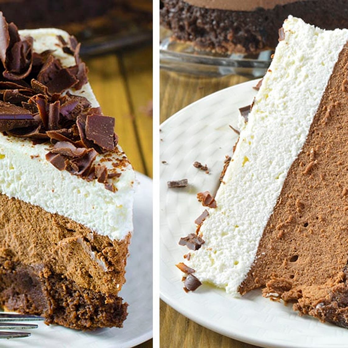 Triple Chocolate Mousse Cake
