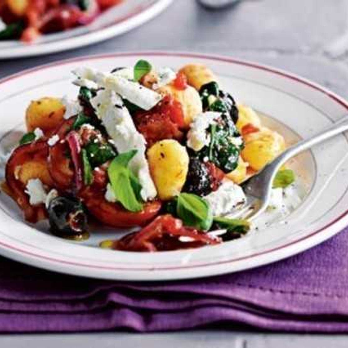 Greek-style gnocchi salad