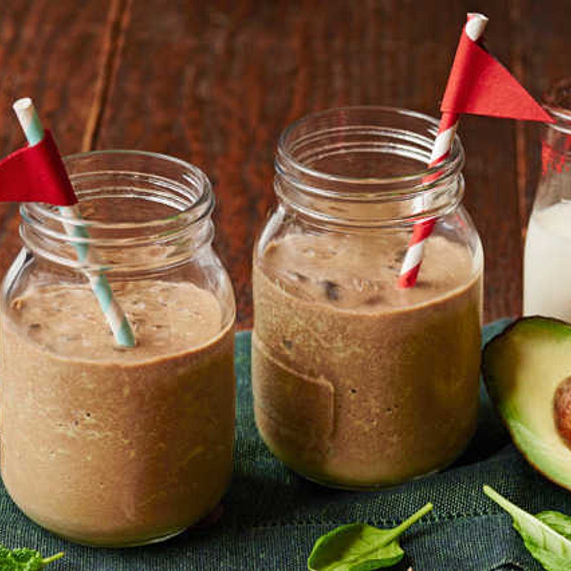 Chocolate avocado smoothie