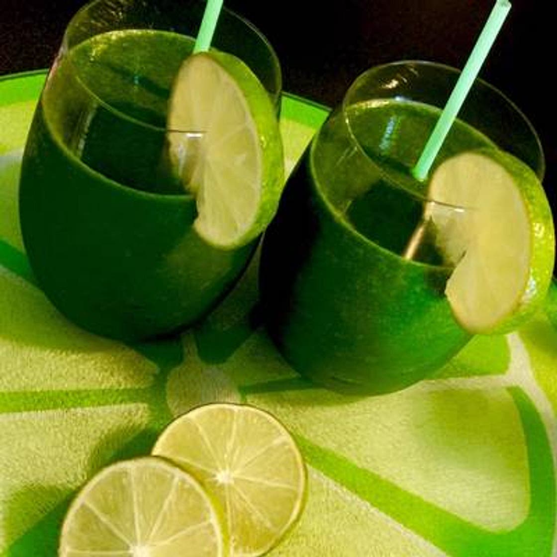 Seven Ingredients Fresh Green Vegetables Smoothie