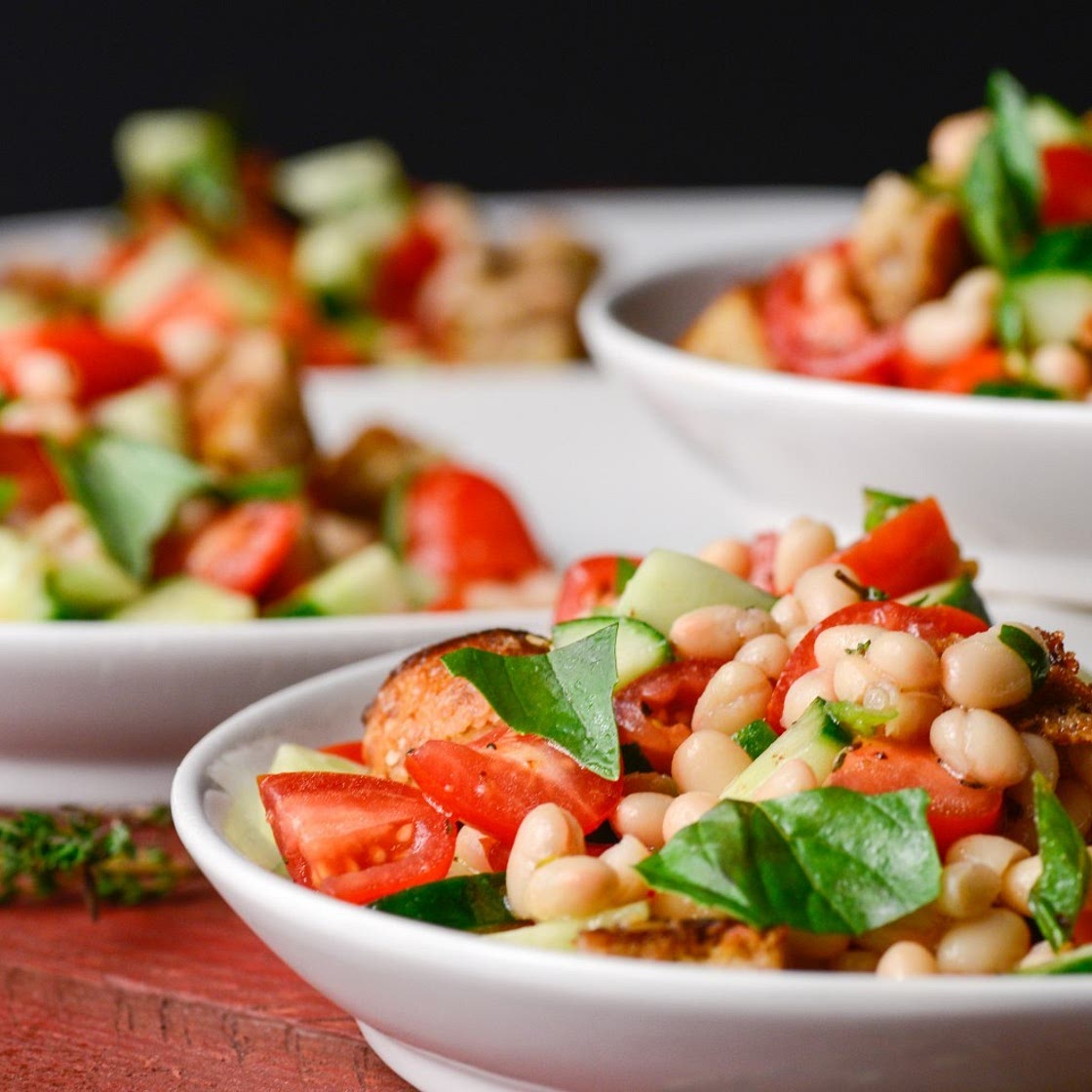 Panzanella with White Beans - Ellie Krieger