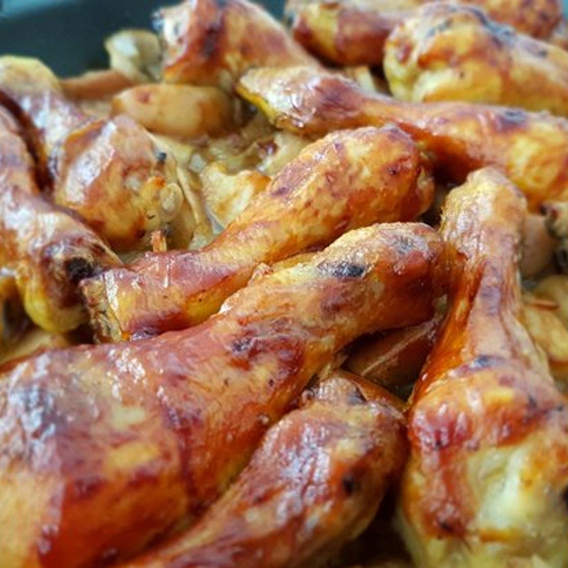 Apfel BBQ Hähnchen
