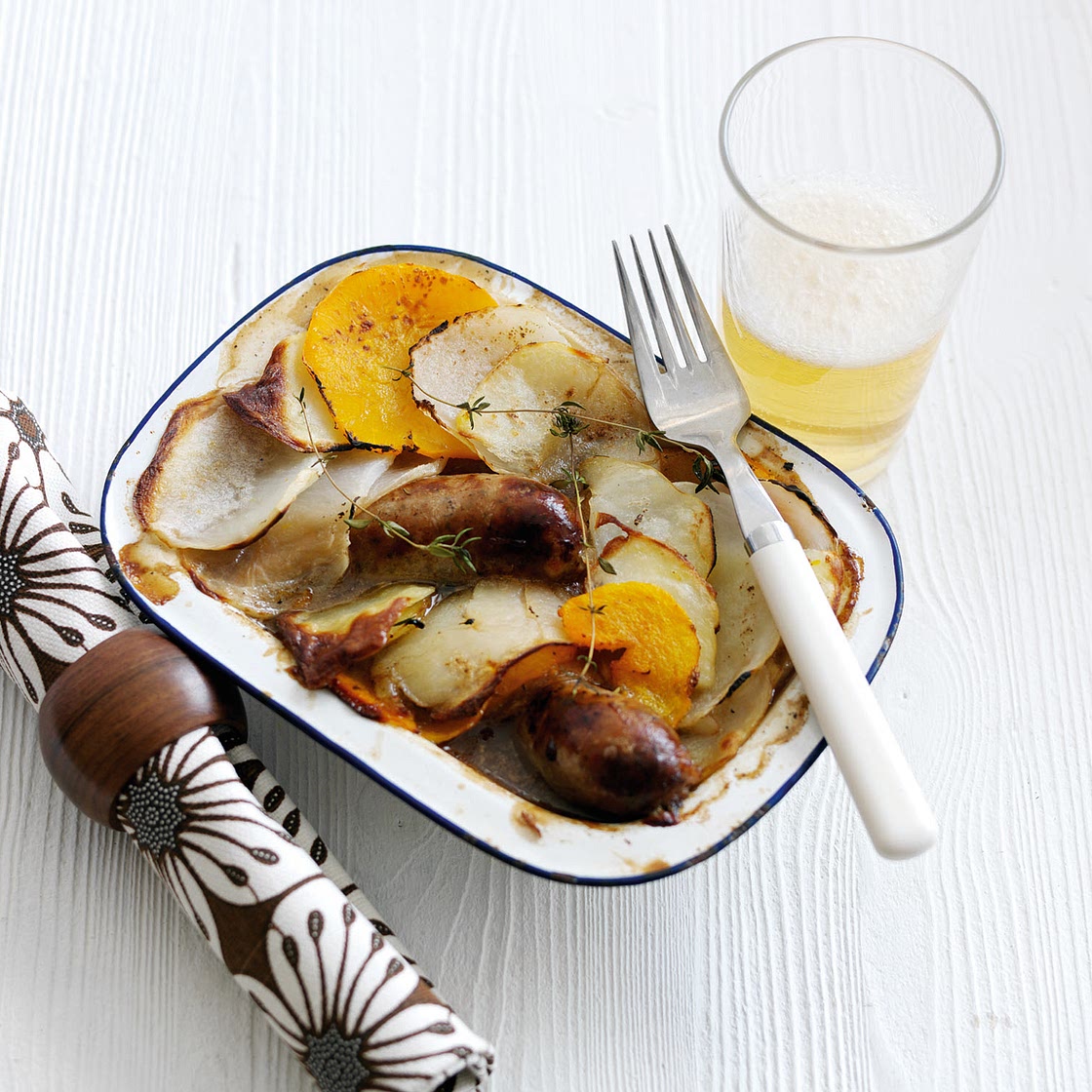Pork Sausage Lancashire Hotpot With Sage, Thyme And Black Pudding