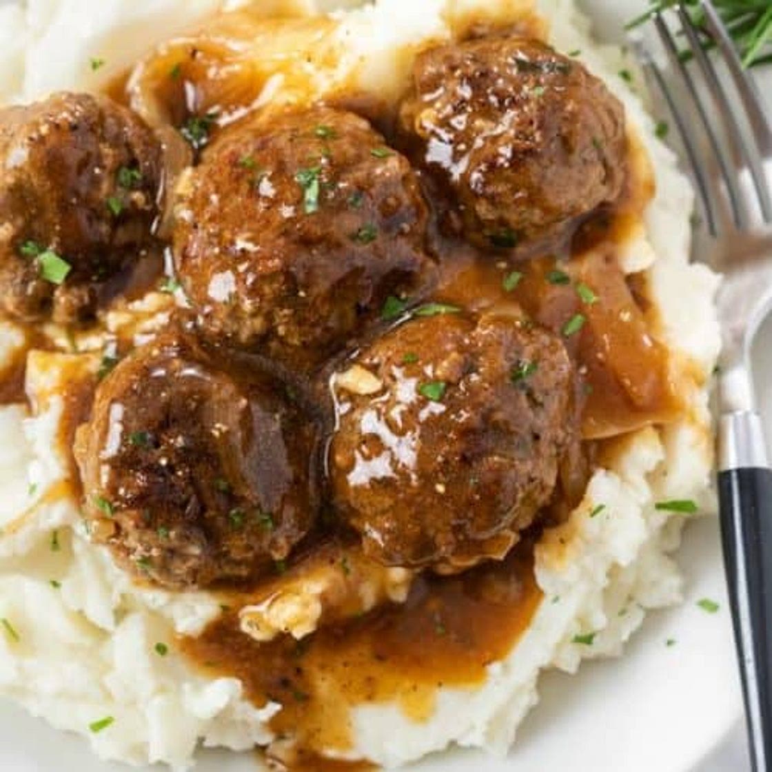 Meatballs and Gravy