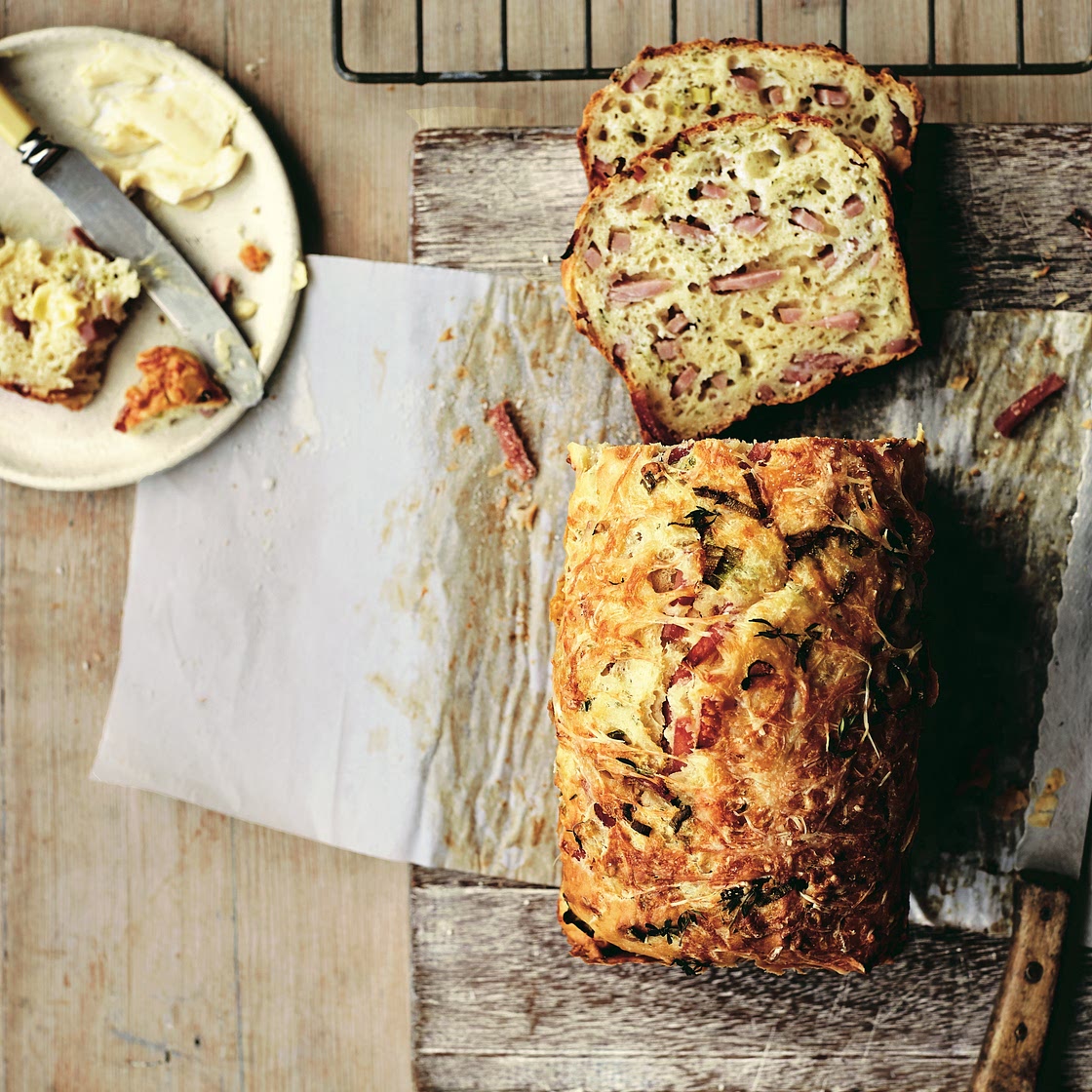 Savory Gruyère Bread With Ham