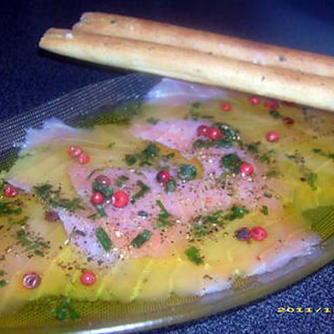 Saumon fumé mariné