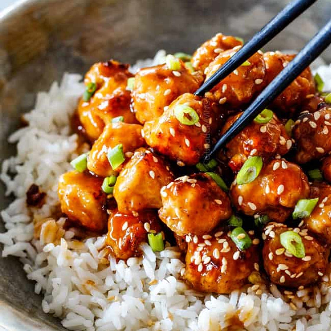 General Tso's Chicken (Baked!)
