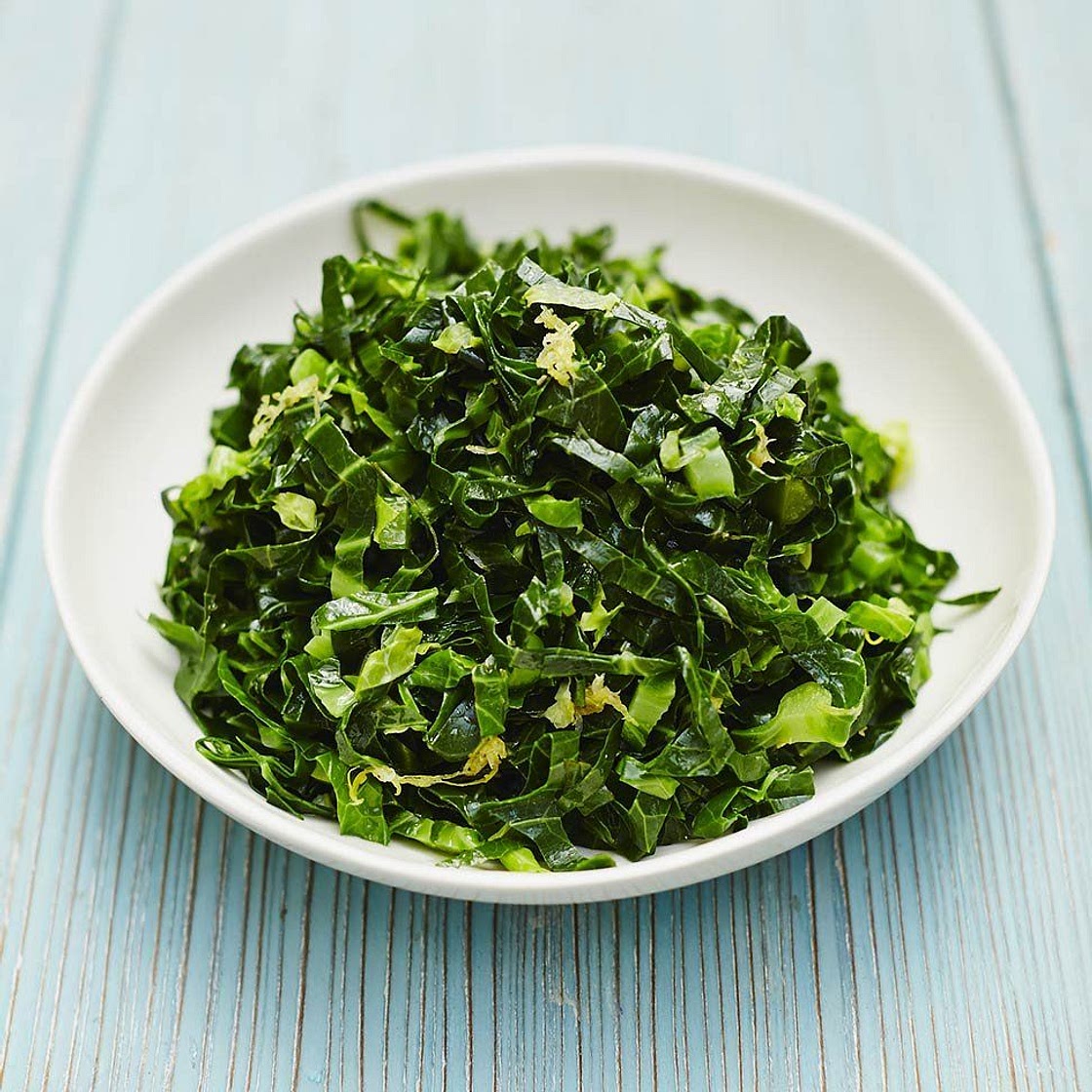 Simple lemony spring greens
