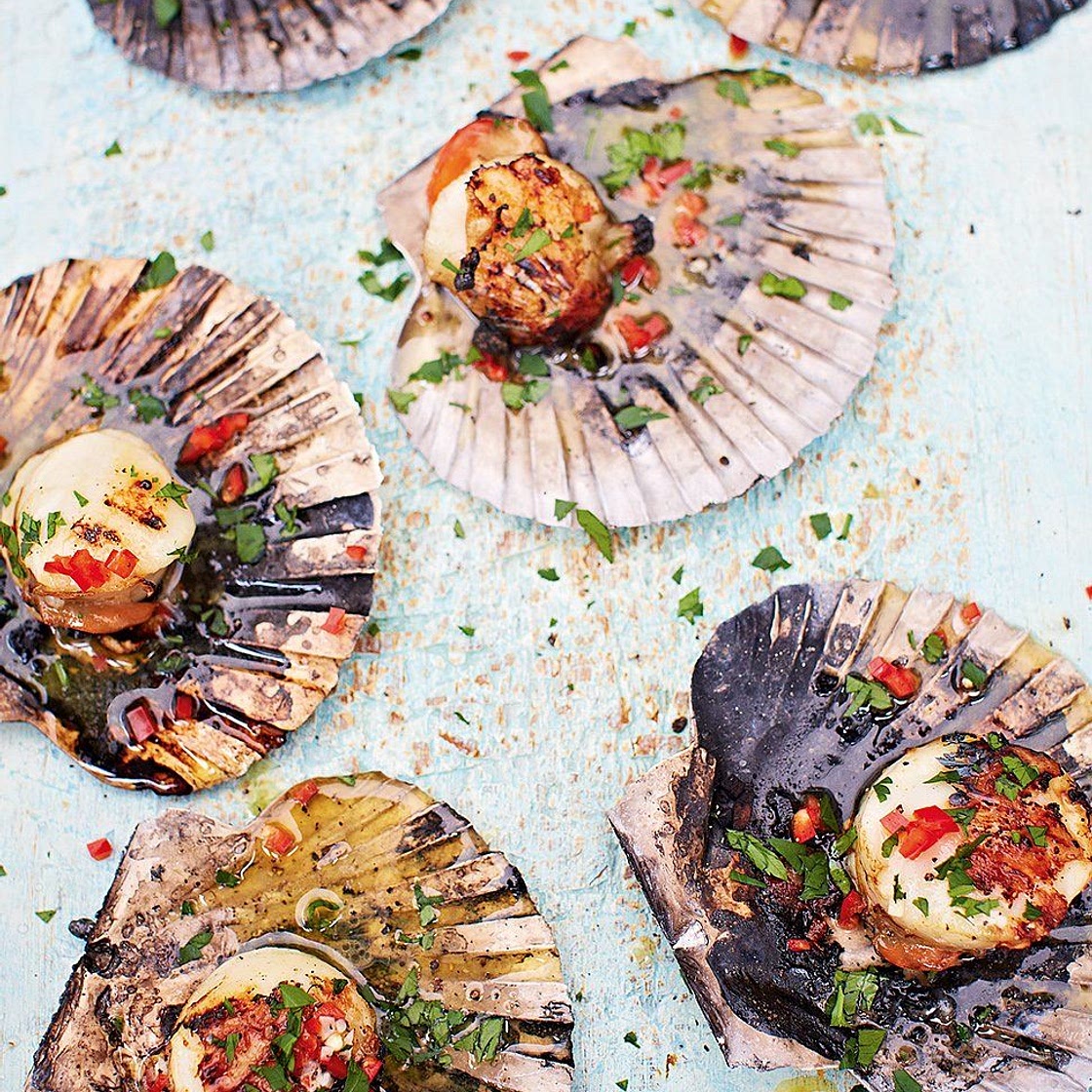DJ BBQ's scallops