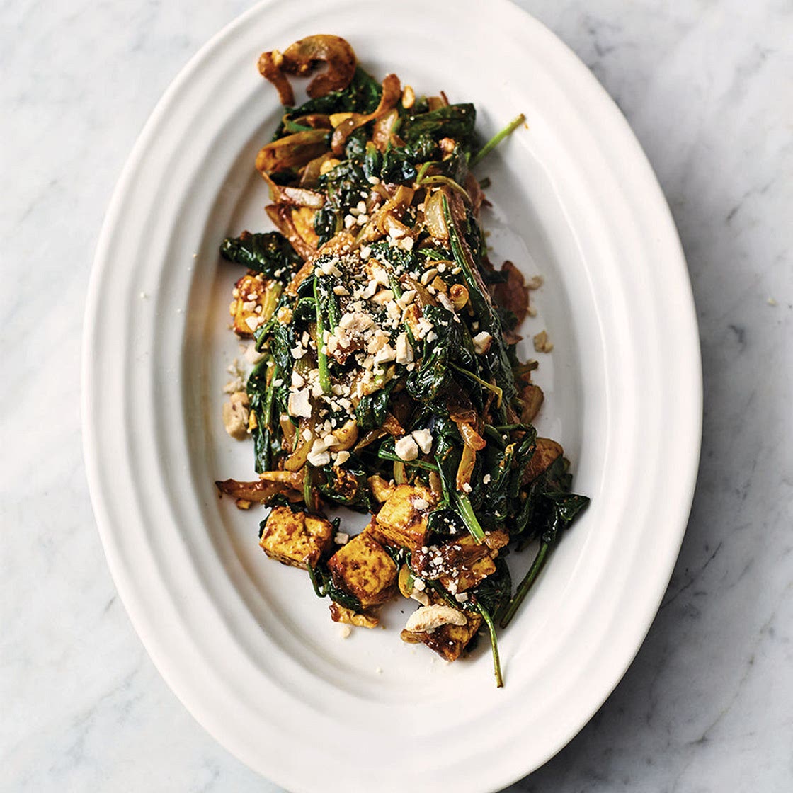 Speedy spinach curry