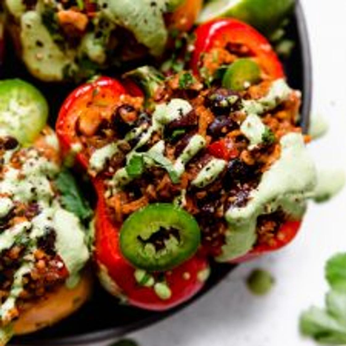 Easy Vegan Stuffed Peppers