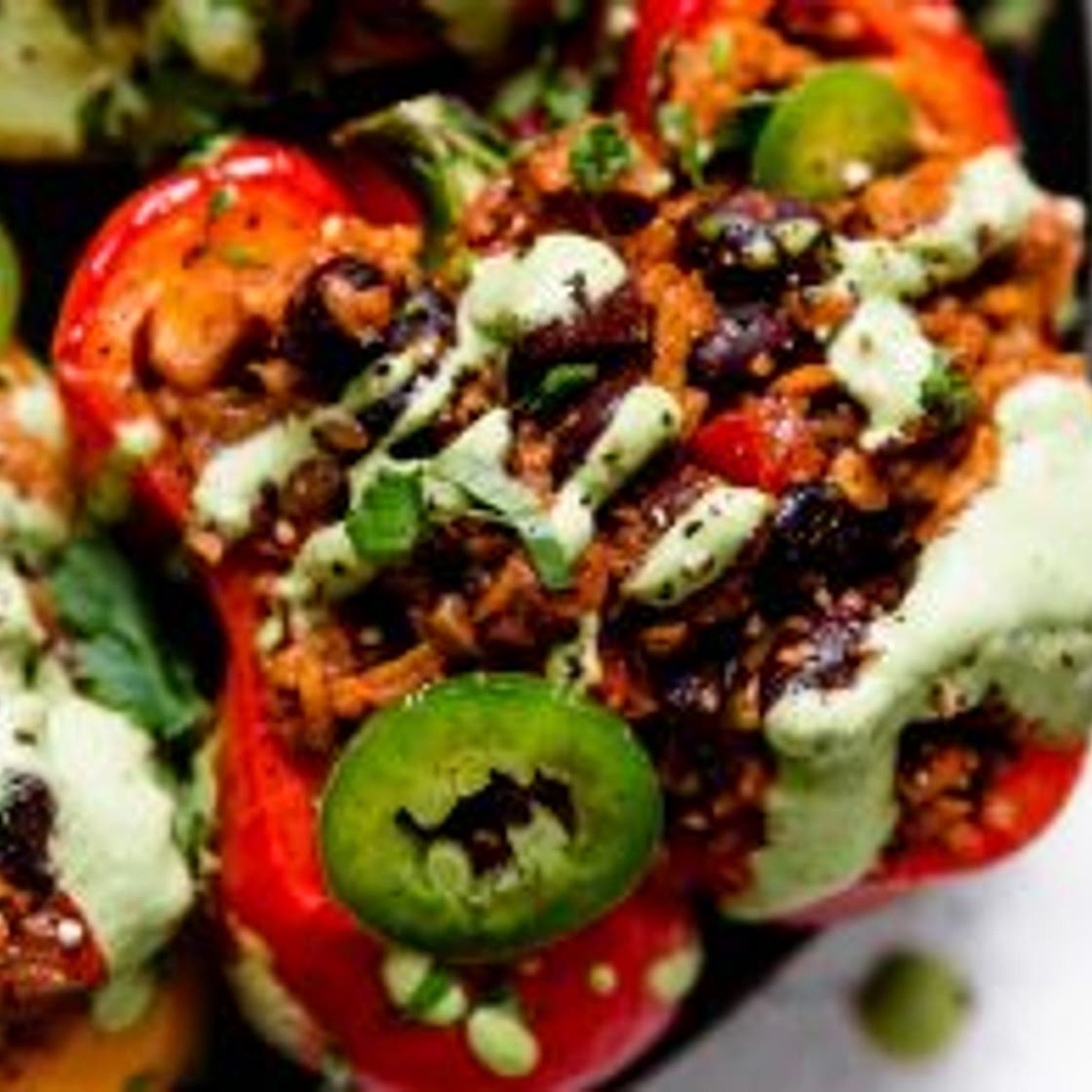 Easy Vegan Stuffed Peppers