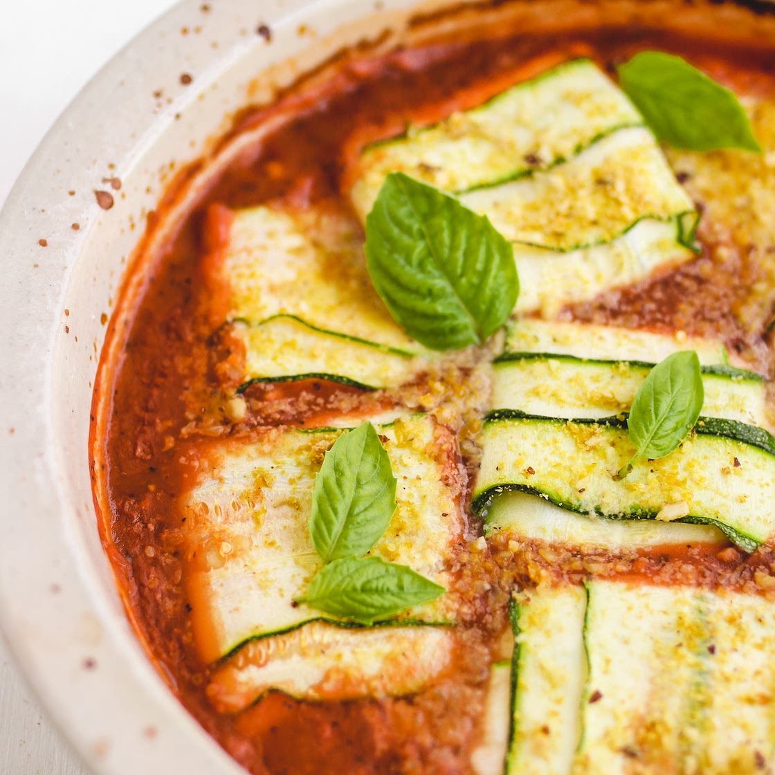 Vegan Ricotta Zucchini Ravioli (gluten free, oil free)