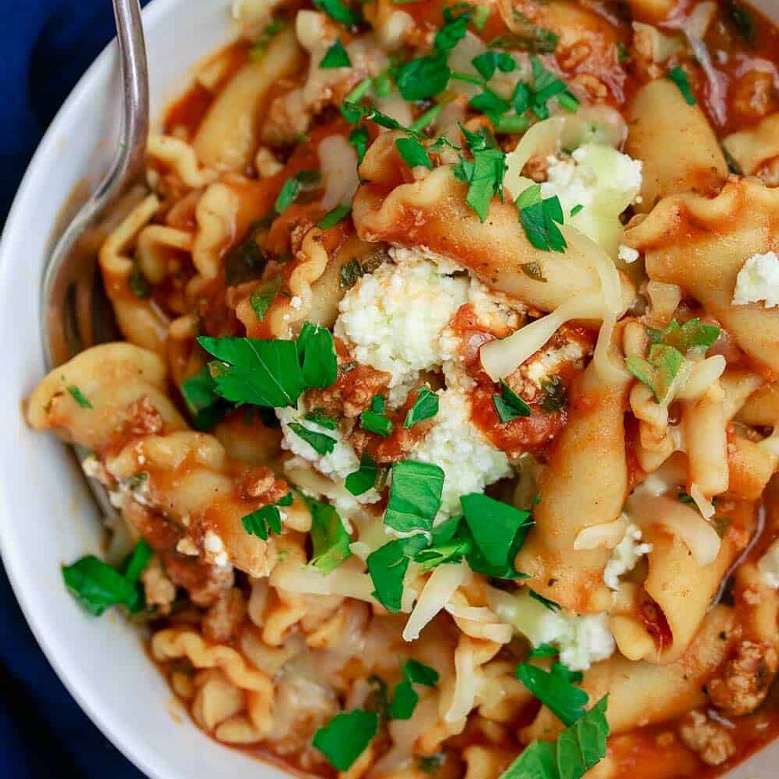 Turkey Lasagna Soup