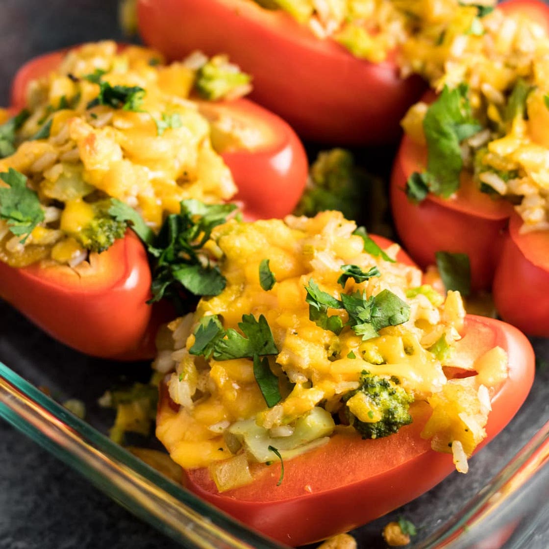 Lower FODMAP Stuffed Peppers
