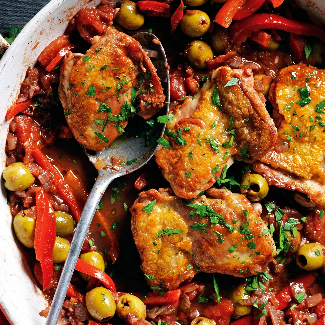 Quick and easy chicken cacciatore