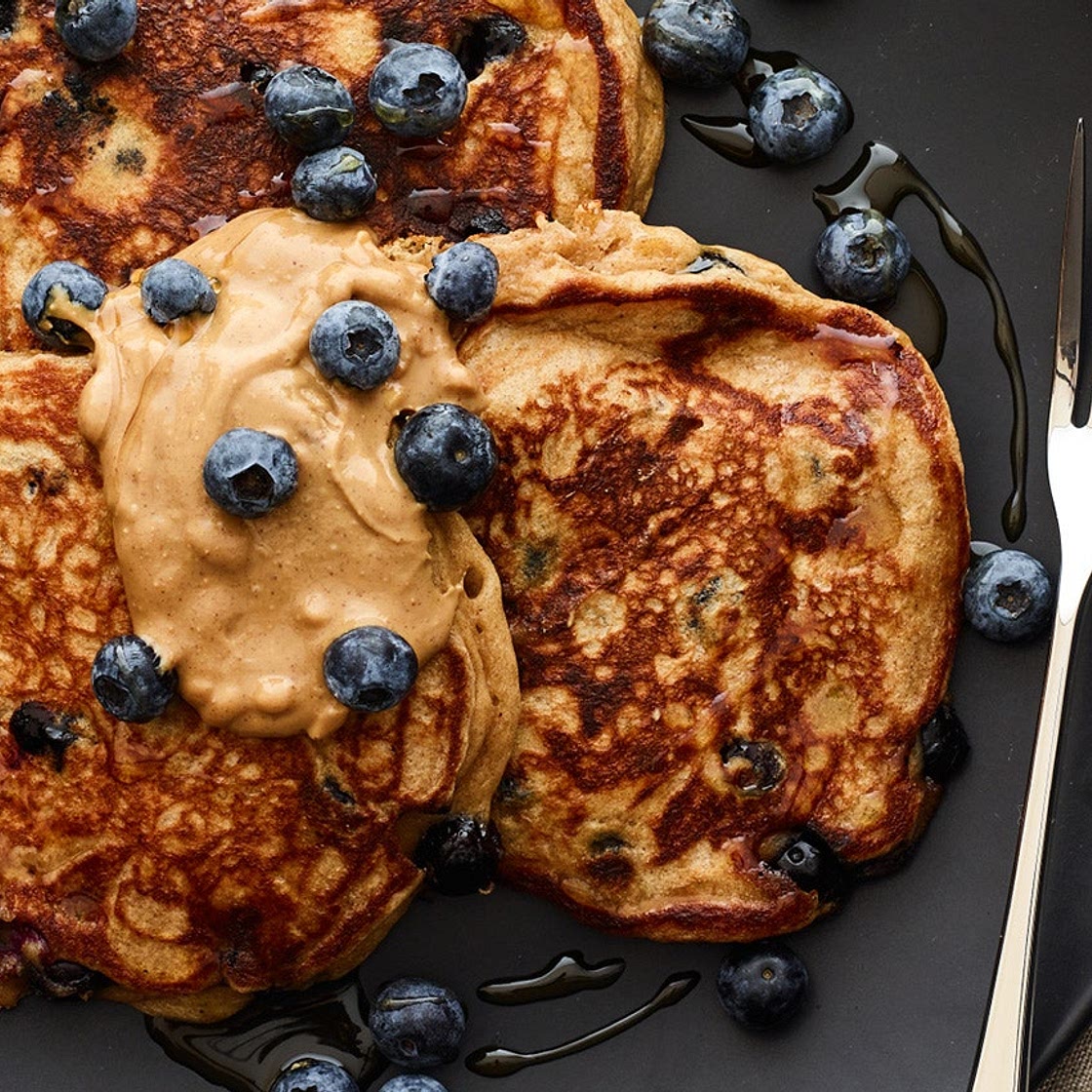 Blueberry Greek Yogurt Pancakes