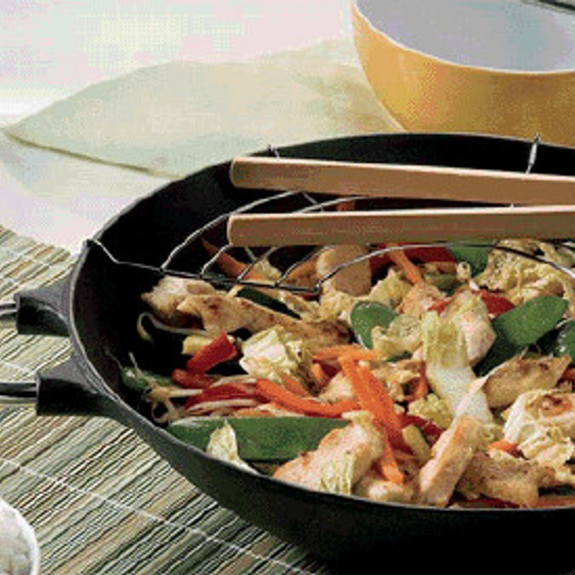 Chinesisches Gemüse mit Huhn