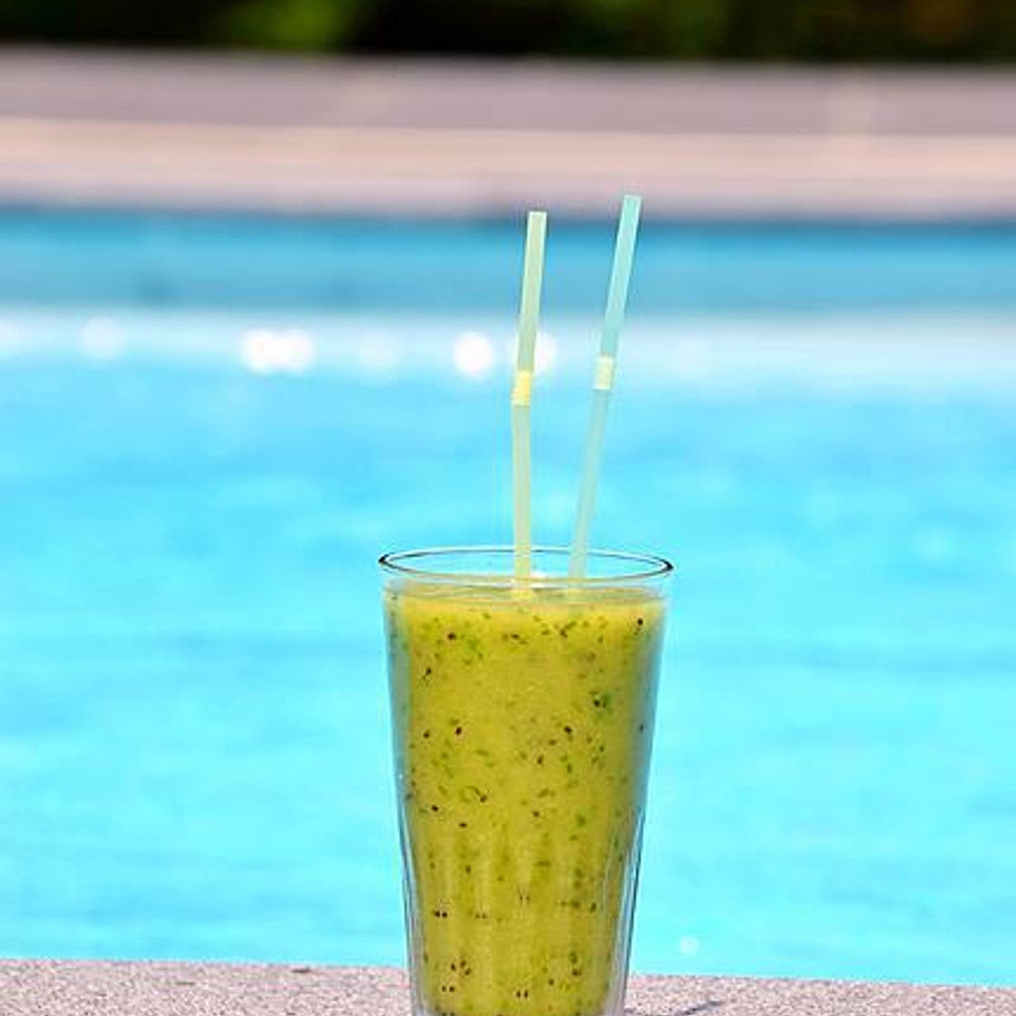 Smoothie kiwi, banane, concombre (thermogourmet)