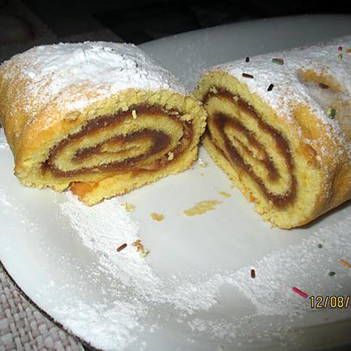 Roulé crème de marron sans gluten