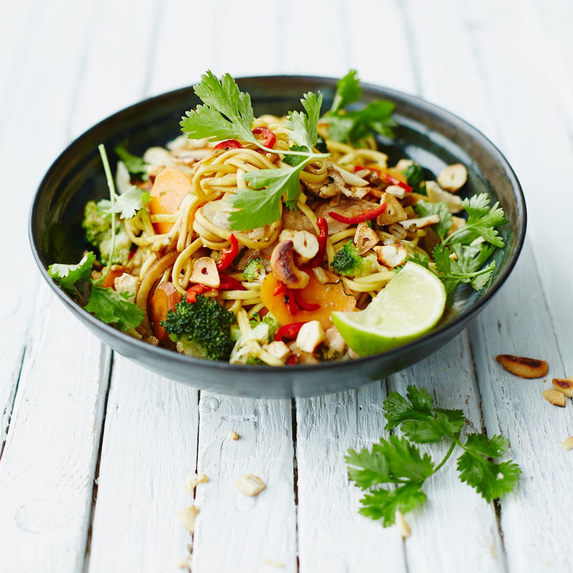 Chicken noodle stir-fry